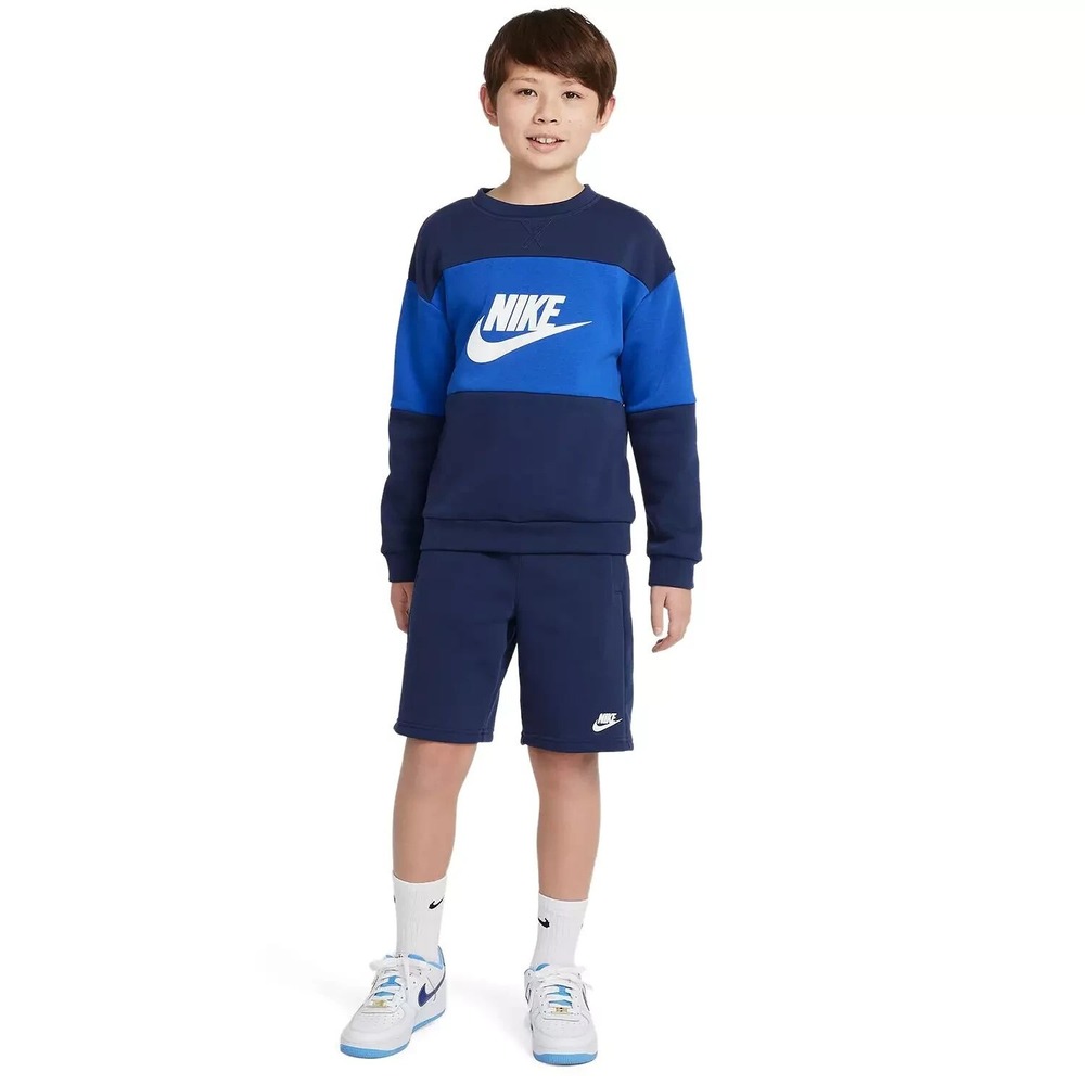 Nike Youth Unisex Sportswear DO6789 410 Sweatshirt & Shorts Size Youth Large